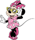 Minnie Mouse wearing sunglasses