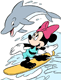 Minnie Mouse, dolphin