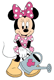 Minnie Mouse carrying a watering can