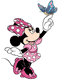 Minnie Mouse, butterfly