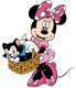 Minnie, Figaro in basket