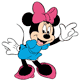 Minnie Mouse waving