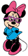Minnie Mouse wearing heart-shaped sunglasses