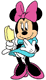 Minnie Mouse eating a popsicle