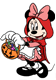 Minnie Mouse as little red riding hood