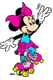 Minnie on rollerskates