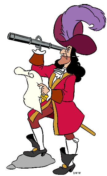 Captain Hook, Smee & Crocodile Clip Art Images | Disney Clip Art Galore