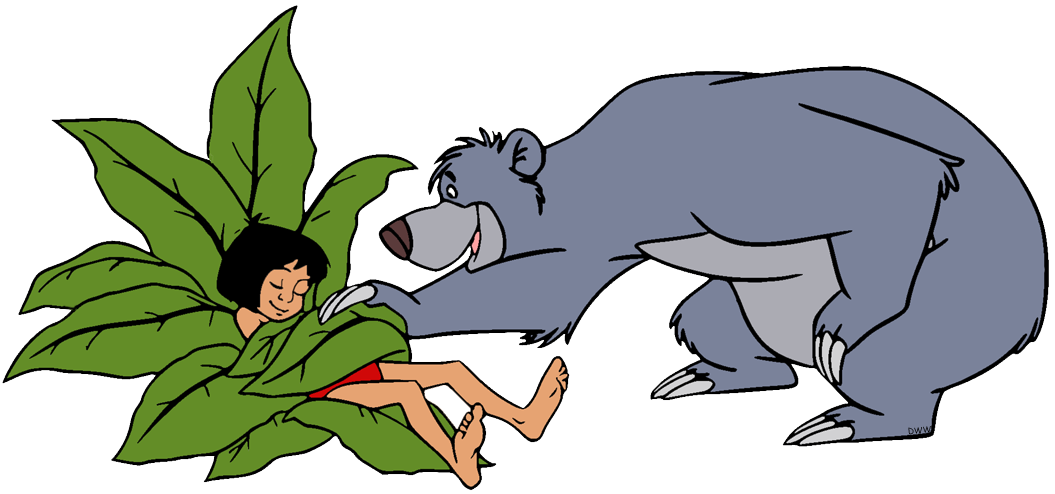 Baloo and Mowgli Clip Art | Disney Clip Art Galore