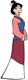 Mulan in her dress