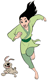 Mulan, Little Brother running