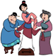 Mulan getting ready for the matchmaker