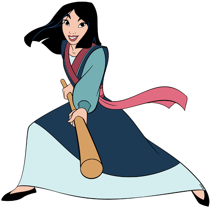 all-original. transparent images of Mulan and Mulan as the soldier Ping. 