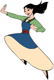 Mulan kicking