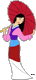 Mulan holding parasol