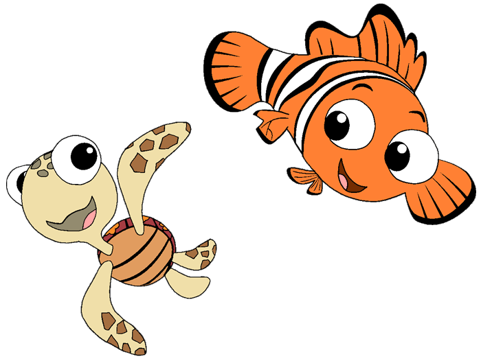 nemo turtle clipart free