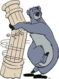 Baloo causing a column to fall