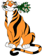 Rajah holding bouquet of flowers