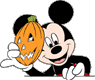 Mickey Mouse pumpkin mask