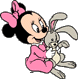 Baby Minnie, stuffed rabbit