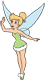 Tinker Bell raising a hand