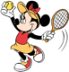 Minnie, tennis ball