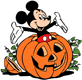 Mickey Mouse in pumpkin