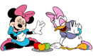 Minnie, Daisy laughing