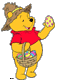 Winnie the Pooh's Easter egg hunt