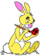 Rabbit painting Easter egg