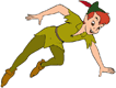 Peter Pan flying