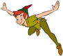 Peter Pan flying