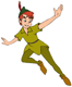 Peter Pan flying