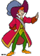 Peter Pan dressed as Captain Hook