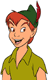 Peter Pan smiling