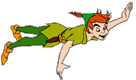 Peter Pan flying