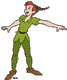 Peter Pan pointing