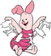 Piglet, paper cutout