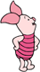 Piglet with his hands on his hips