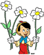 Pinocchio, flowers