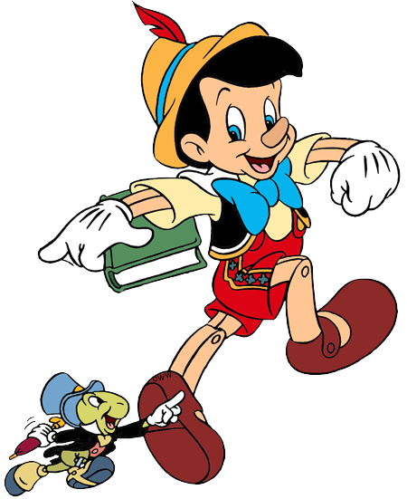 Pinocchio and Jiminy Cricket Clip Art | Disney Clip Art Galore