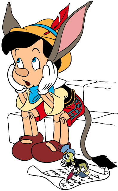 Pinocchio and Jiminy Cricket Clip Art | Disney Clip Art Galore