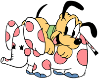 Baby Pluto, stuffed elephant
