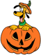 Pluto in a pumpkin