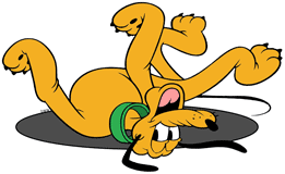 Pluto rolling over