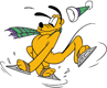 Pluto ice skating