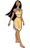 Pocahontas smiling