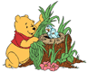 Winnie the Pooh, baby birds' nest