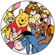 Winnie the Pooh, Piglet, Eeyore, Tigger, Owl, Kanga, Roo and Rabbit