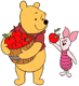 Pooh, Piglet carrying apples
