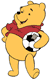 Winnie the Pooh, soccer ball
